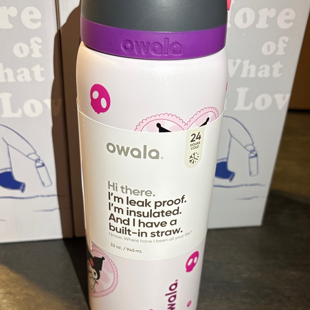 Owala 💜Leak-Proof Straw Bottle – Pink & Purple - Picture 2 of 11
